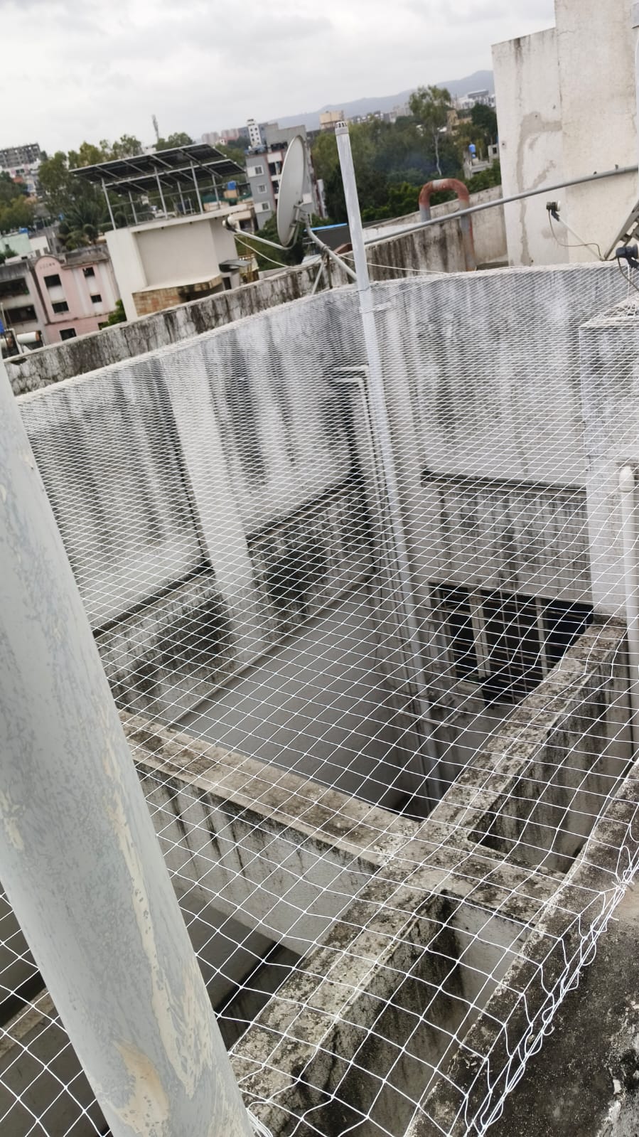 High Rise Balcony Netting Work